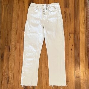 Agolde White Straight Leg Women's Jeans